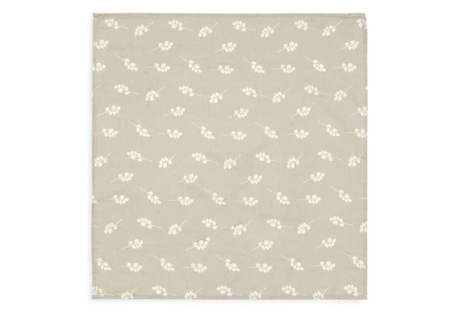 Hydrofiele Doek Small 70x70cm Twig - Olive Green - 3 Stuks - Babywinkel - 8717329376908