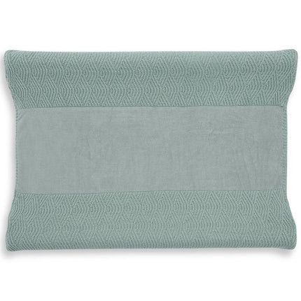 Jollein Aankleedkussenhoes River Knit Ash Green 50x70cm - Jollein - Babywinkel - 8717329352346