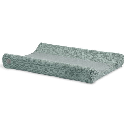 Jollein Aankleedkussenhoes River Knit Ash Green 50x70cm - Jollein - Babywinkel - 8717329352346