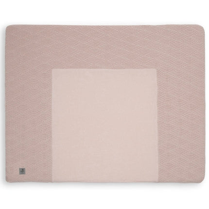 Jollein Aankleedkussenhoes River Knit Pale Pink 75x85cm - Jollein - Babywinkel - 8717329356689