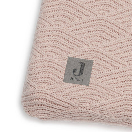 Jollein Aankleedkussenhoes River Knit Pale Pink 75x85cm - Jollein - Babywinkel - 8717329356689