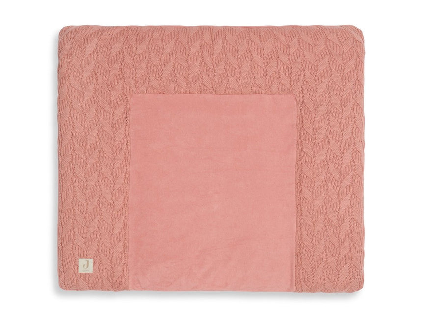 Jollein Aankleedkussenhoes Spring Knit Rosewood 75x85cm koop je bij Babywinkel