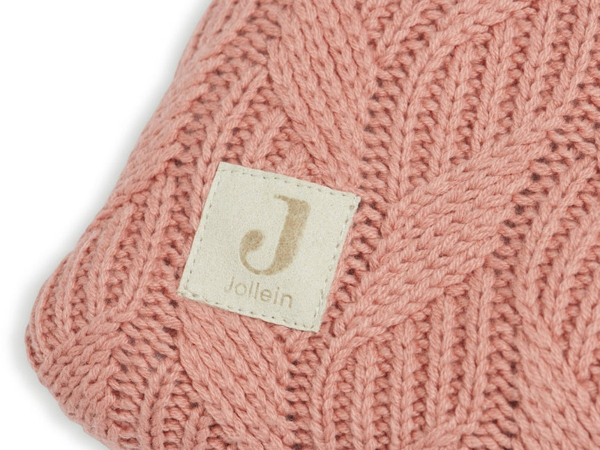 Jollein Aankleedkussenhoes Spring Knit Rosewood 75x85cm koop je bij Babywinkel