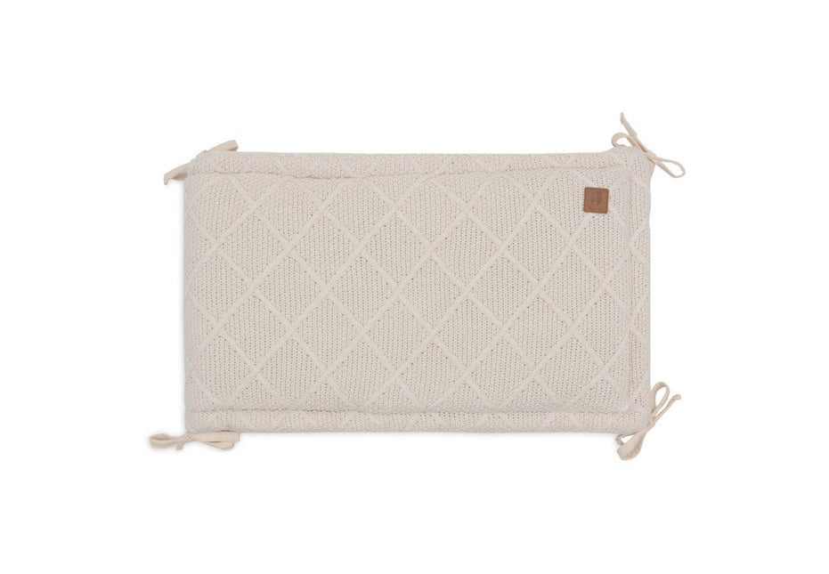 Jollein Boxbumper Check Knit Oatmeal 180 X 30 Cm koop je bij Babywinkel