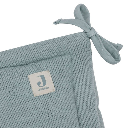 Jollein Boxbumper Cosy Knit Sea Green 180 X 30 Cm - Jollein - Babywinkel - 8717329386822