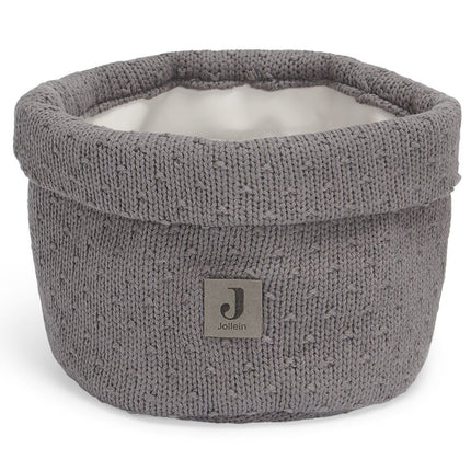 Jollein Commodemandje Bliss Knit Storm Grey - Jollein - Babywinkel - 8717329360464