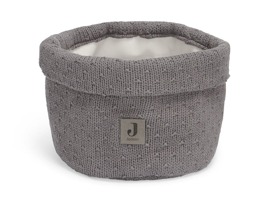 Jollein Commodemandje Bliss Knit Storm Grey - Jollein - Babywinkel - 8717329360464