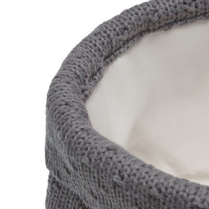 Jollein Commodemandje Bliss Knit Storm Grey - Jollein - Babywinkel - 8717329360464