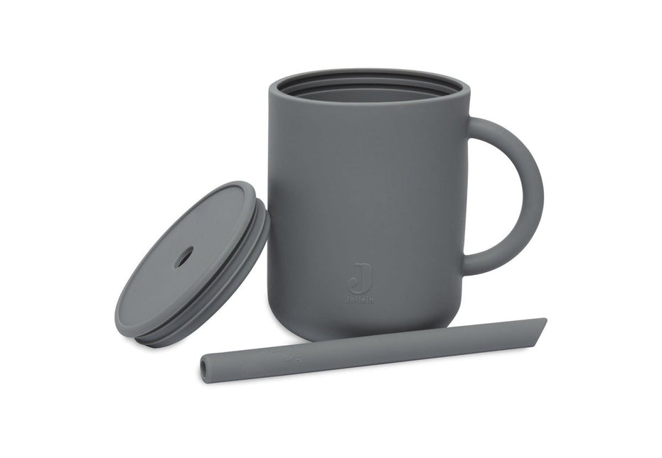 Jollein Drinkbeker Silicone Storm Grey - Jollein - Babywinkel - 8717329365759