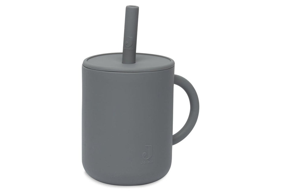 Jollein Drinkbeker Silicone Storm Grey - Jollein - Babywinkel - 8717329365759