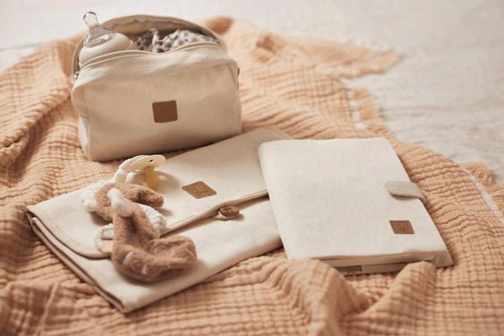 Jollein Groeiboekje Hoes Twill Natural 23X17cm - Jollein - Babywinkel - 8717329380882