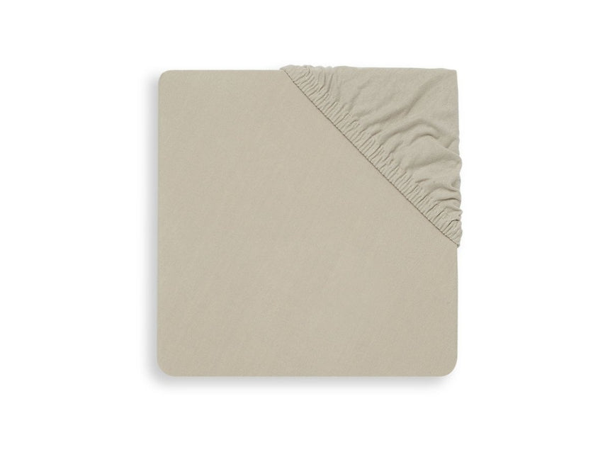 Jollein Hoeslaken Jersey Nougat 60x120cm koop je bij Babywinkel