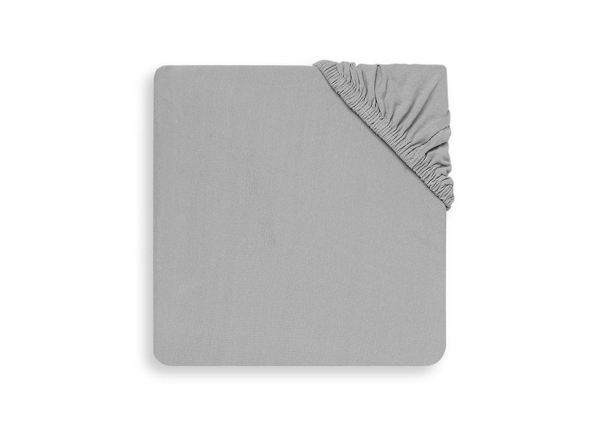 Jollein Hoeslaken Jersey Soft Grey 75x150cm - Jollein - Babywinkel - 8717329355866