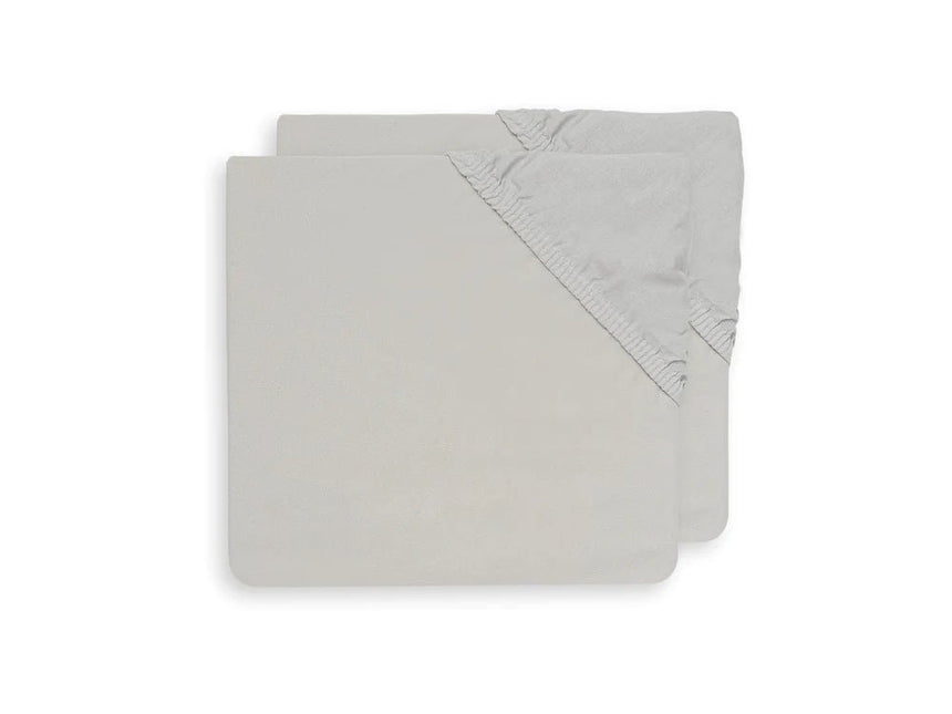 Jollein Hoeslaken Katoen Soft Grey 40x80cm koop je bij Babywinkel