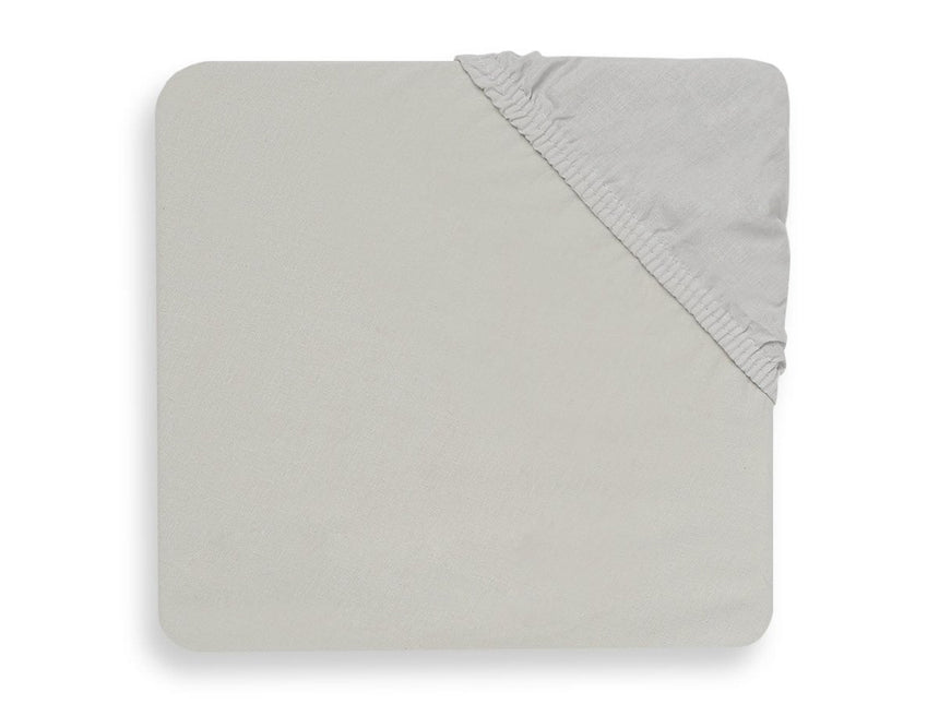 Jollein Hoeslaken Katoen Soft Grey 60x120cm koop je bij Babywinkel
