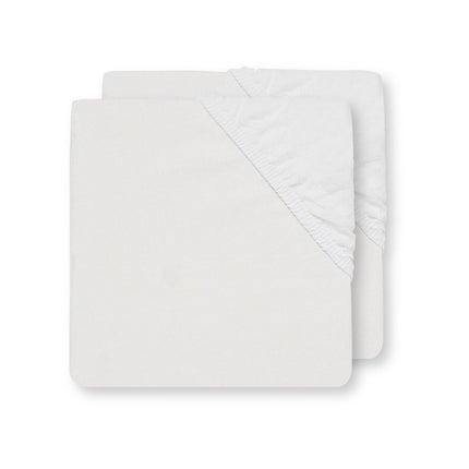 Jollein Hoeslaken Katoen Wit 50x90cm - Jollein - Babywinkel - 8717329315624