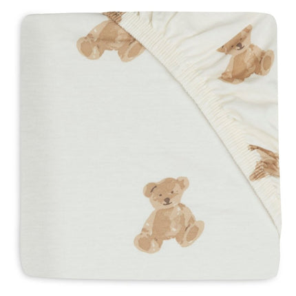 Jollein Hoeslaken Peuter Jersey Teddy Bear 70/75 X 140/150 Cm - Jollein - Babywinkel - 8717329392052