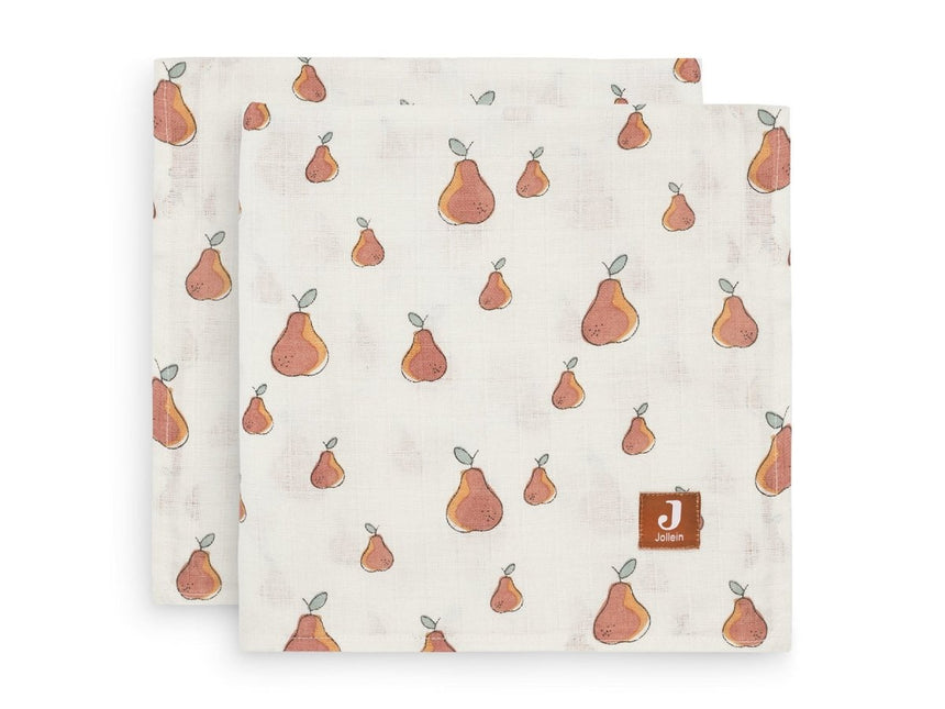 Jollein Hydrofiele Doek Pear 115x115cm 2st - Jollein - Babywinkel - 8717329362192