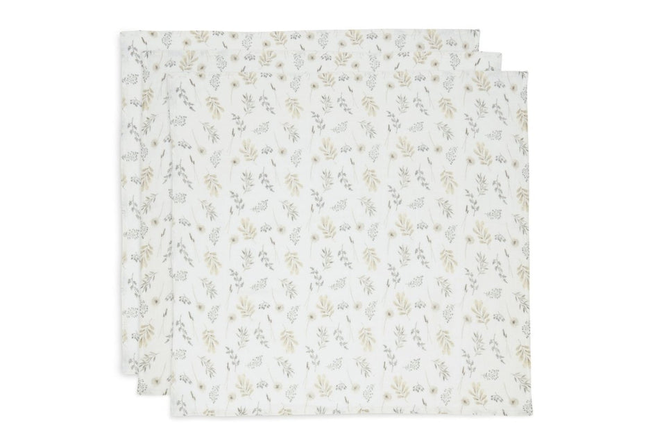 Jollein Hydrofiele Doek Small Wild Flowers 70x70cm 3st - Jollein - Babywinkel - 8717329365902