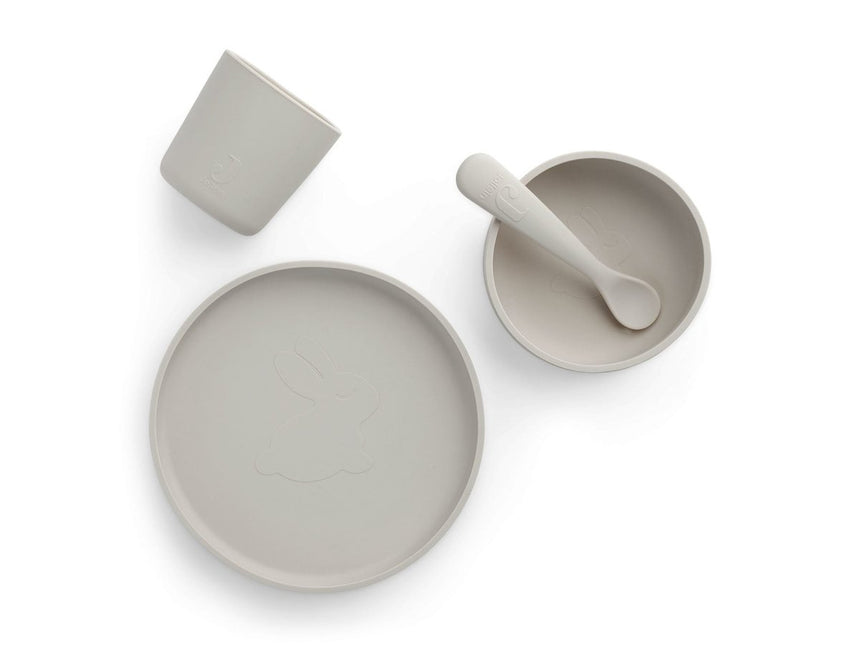 Jollein Kinder Servies Siliconen Nougat koop je bij Babywinkel