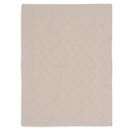 Jollein Ledikantdeken Check Knit Oatmeal 100 X 150 Cm - Jollein - Babywinkel - 8717329386693