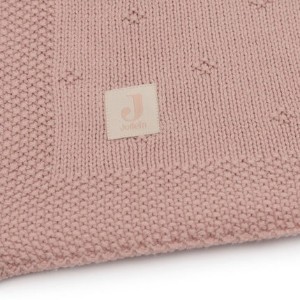 Jollein Ledikantdeken Cosy Knit Wild Rose 100 X 150 Cm - Jollein - Babywinkel - 8717329386594