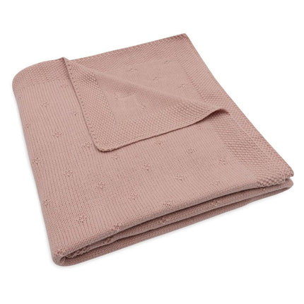 Jollein Ledikantdeken Cosy Knit Wild Rose 100 X 150 Cm - Jollein - Babywinkel - 8717329386594