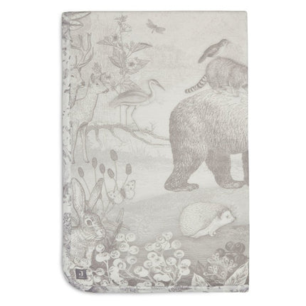 Jollein Ledikantdeken Jersey Forest Animals 100x150cm - Jollein - Babywinkel - 8717329365278