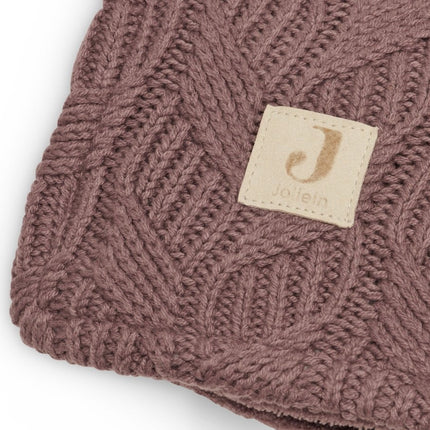 Jollein Ledikantdeken Spring Knit Chestnut 100x150cm - Jollein - Babywinkel - 8717329362925