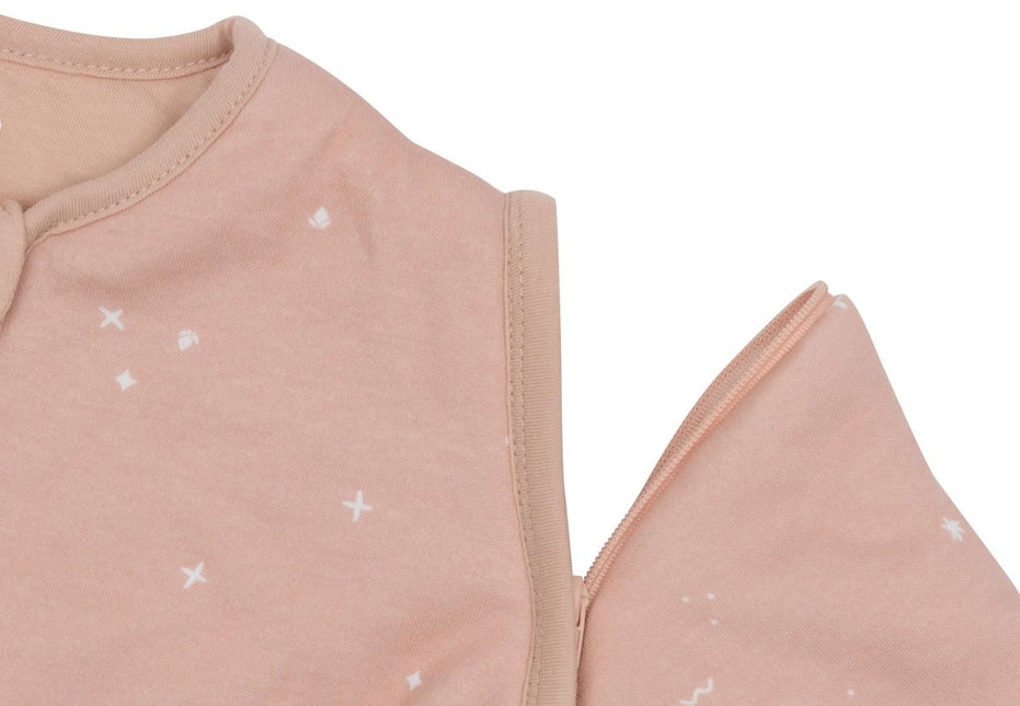 Jollein Slaapzak Baby Met Afritsbare Mouw Rond Twinkling Wild Rose 60Cm - Jollein - Babywinkel - 8717329384415