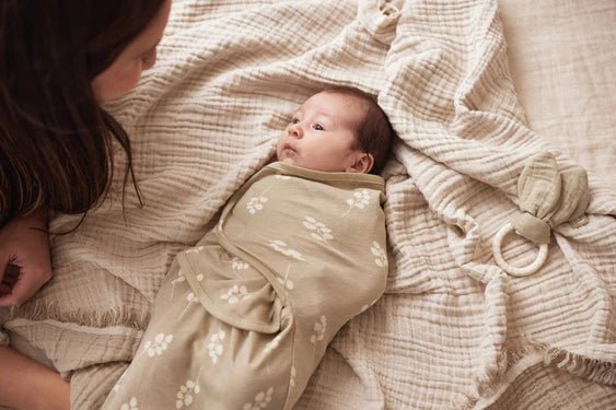 Jollein Slaapzak Baby Wrapper Twig Olive Green - Jollein - Babywinkel - 8717329381858