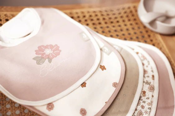 Jollein Slabbetje Retro Flowers 5St koop je bij Babywinkel