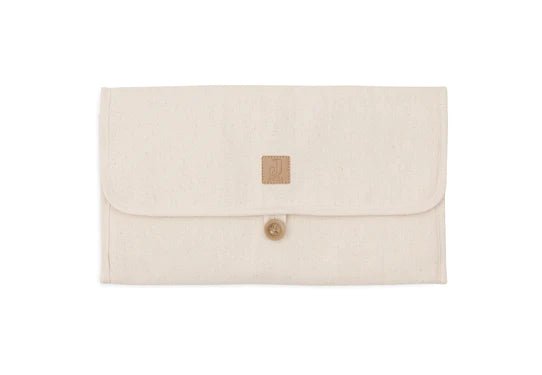 Jollein Verschoningsmat met Opbergvakken Twill Natural koop je bij Babywinkel