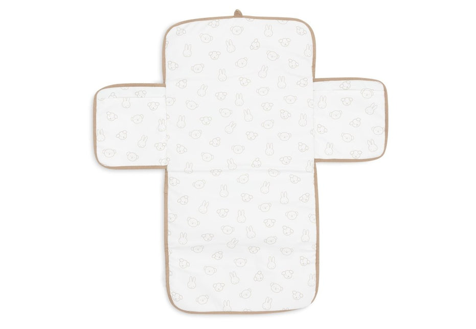 Jollein Verschoningsmat Miffy Jacquard Teddy/Biscuit koop je bij Babywinkel