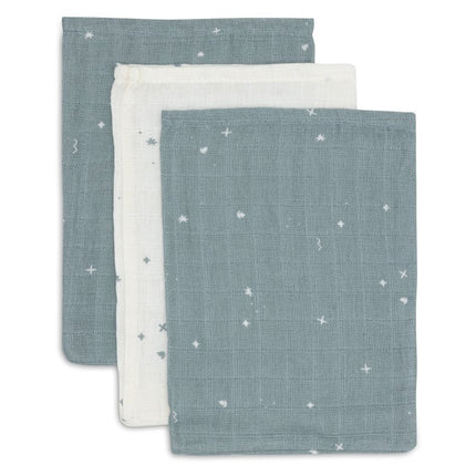Jollein Washandje Twinkling Sea Green 15 X 20 Cm 3St - Jollein - Babywinkel - 8717329388123
