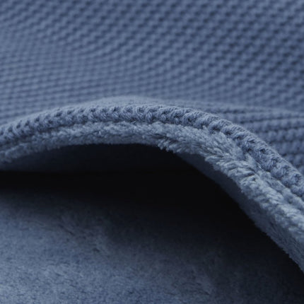 Jollein Wiegdeken Basic Knit Jeans Blue/Fleece 75x100cm - Jollein - Babywinkel - 8717329366121