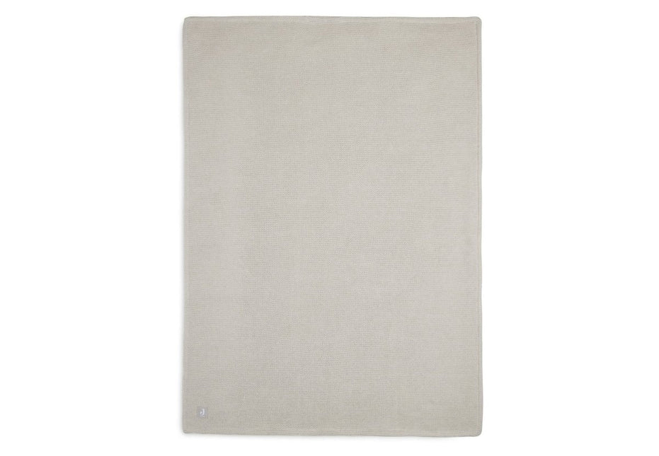 Jollein Wiegdeken Basic Knit Nougat/Fleece 75x100cm - Jollein - Babywinkel - 8717329366114