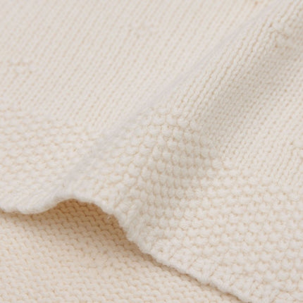 Jollein Wiegdeken Cosy Knit Ivory 75 X 100 Cm - Jollein - Babywinkel - 8717329386556