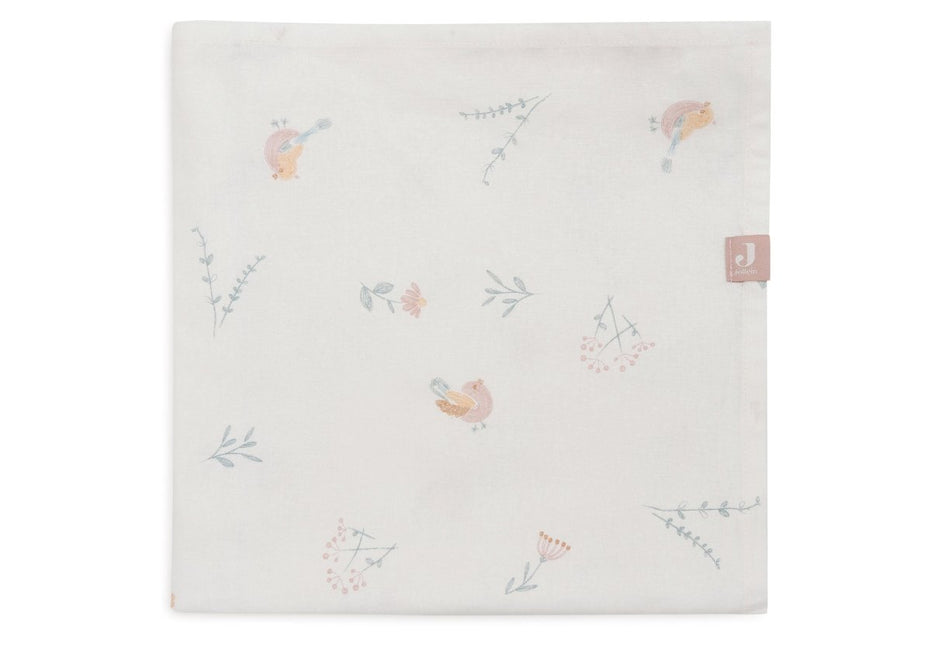 Jollein Wieglaken Lovely Birds 75X100Cm - Jollein - Babywinkel - 8717329387096