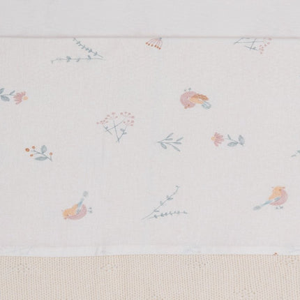 Jollein Wieglaken Lovely Birds 75X100Cm - Jollein - Babywinkel - 8717329387096