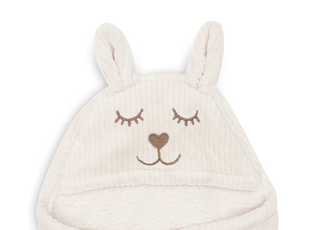Jollein Wikkeldeken Bunny Cloudy Rib Milky Coffee online bestellen Jollein Wikkeldeken Bunny Cloudy Rib Milky Coffee online bestellen