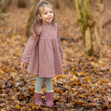Jurkje lange mouw Rouge Flower - Babywinkel - 8721122581889