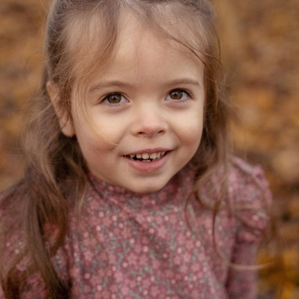 Jurkje lange mouw Rouge Flower - Babywinkel - 8721122581889