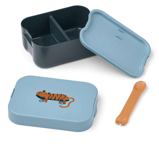 Kamil Lunchbox Tiger / Beach blue koop je bij Babywinkel