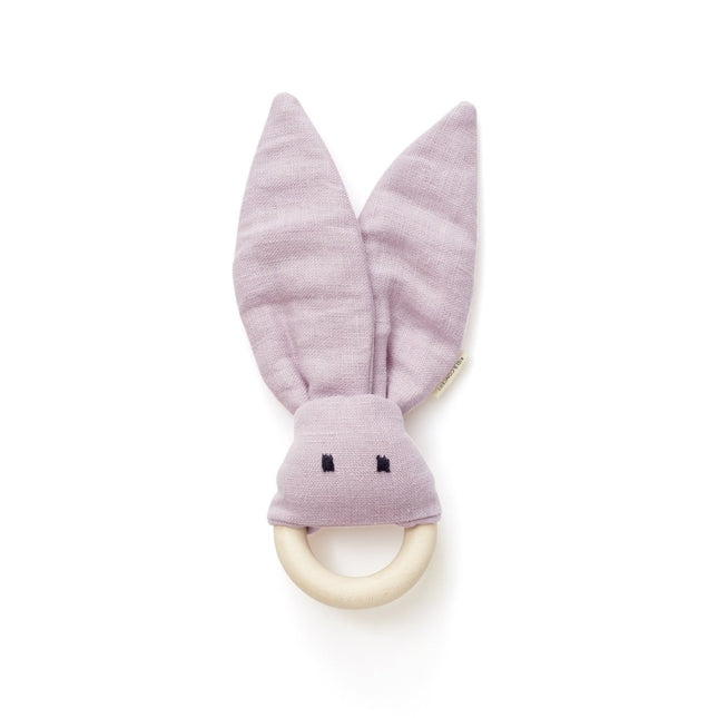 Kid's Concept Bijtring Linnen Roze - Kid's Concept - Babywinkel - 7340028729709