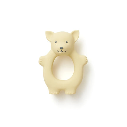 Kid's Concept Bijtring Rubber Geel - Kid's Concept - Babywinkel - 7340028729662
