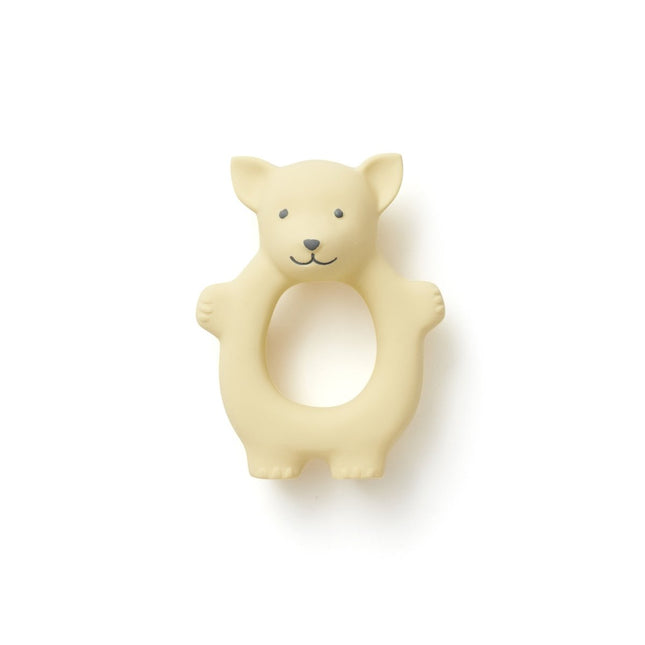 Kid's Concept Bijtring Rubber Geel - Kid's Concept - Babywinkel - 7340028729662