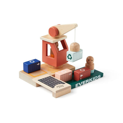 Kid's Concept Houten Speelgoed Container Haven koop je bij Babywinkel