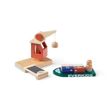 Kid's Concept Houten Speelgoed Container Haven koop je bij Babywinkel