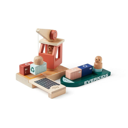 Kid's Concept Houten Speelgoed Container Haven koop je bij Babywinkel